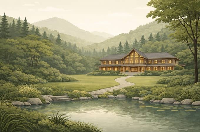 山の中のホテルイメージ3