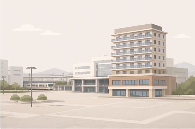 駅の近くのホテルイメージ