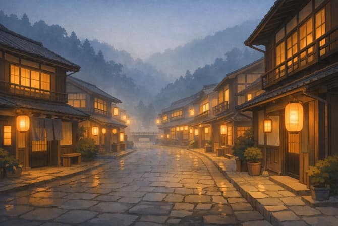 温泉街イメージ